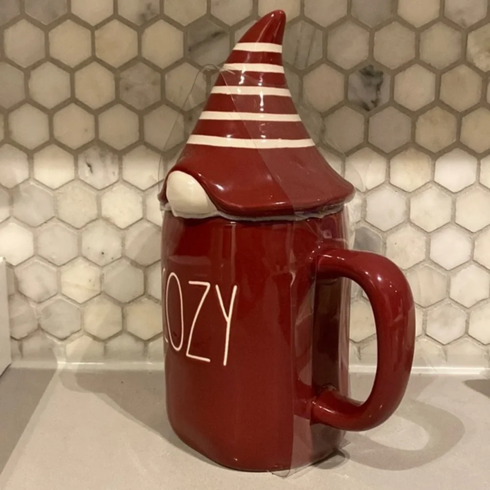 Rae Dunn Cozy Mug with‎ Gnome Topper